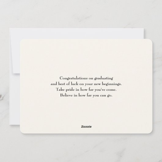 Cute Musical Notes Pattern Afstuderen Feestdagenkaart (Achterkant)