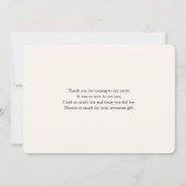 Cute Musical Notes Pattern Hartelijk dank Bedankkaart (Achterkant)