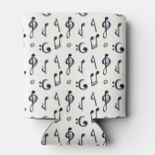 Cute Musical Notes Pattern Wedding Blikjeskoeler (Achterkant)