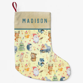 Cute Musical Woodland Animals Kleine Kerstsok