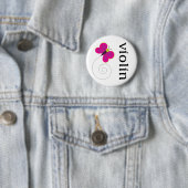 Cute Musician Violin Button (In situ)