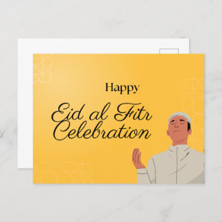 Cute Muslim Boy and Girl Eid Mubarak Briefkaart