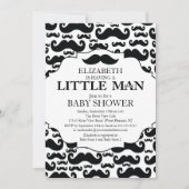 Cute Mustache Bash Boys Baby shower Kaart (Voorkant)