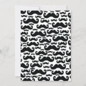 Cute Mustache Bash Boys Baby shower Kaart (Achterkant)