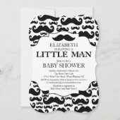 Cute Mustache Bash Boys Baby shower Kaart (Voorkant)