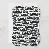 Cute Mustache Bash Boys Baby shower Kaart (Achterkant)