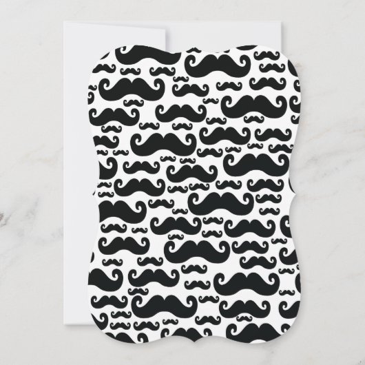 Cute Mustache Bash Boys Baby shower Kaart (Achterkant)