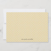 Cute Mustache & Bow Cupcake Gender onthullen Invit Kaart (Achterkant)