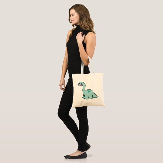 Cute Mustache Dinosaur Tote Bag (Voorkant (model))