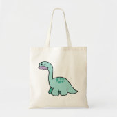 Cute Mustache Dinosaur Tote Bag (Voorkant)