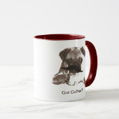 Cute Mustache Pug Coffee Mugs Mok (Voorkant rechts)