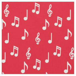 Cute Muzieknoten Musician Teacher Stof