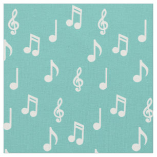 Cute Muzieknoten Musician Teacher Stof