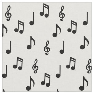 Cute Muzieknoten Musician Teacher Stof