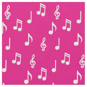 Cute Muzieknoten Musician Teacher Stof