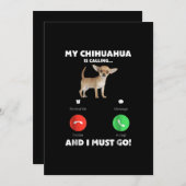 Cute My Chihuahua belt en ik moet gaan (Voorkant / Achterkant)