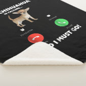 Cute My Chihuahua belt en ik moet gaan Sherpa Deken (3/4)