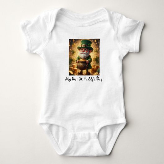 Cute My First St. Patrick’s Day Baby T-Shirt (Voorkant)