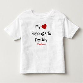 Cute My Heart behoort tot papa Baby Bodysuit