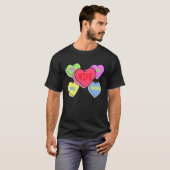 cute My wife candy heart is valentine day husband  T-shirt (Voorkant volledig)