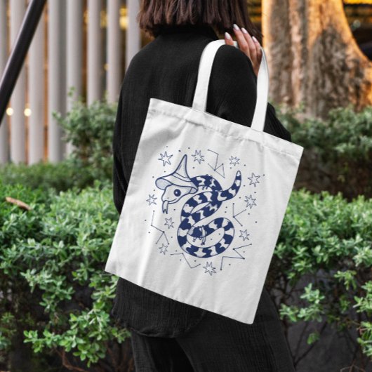 Cute mystical Wizard Snake Tote Bag