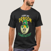 Cute Mythical Creature Fantasy Animal Dragon T-shirt (Voorkant)