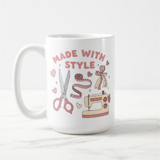 Cute Naaimachine Gemaakt Met Stijl Kleermaker Koffiemok