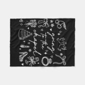 Cute naar de kapel bruid vrijgezellenfeest fleece deken (Voorkant (Horizontaal))