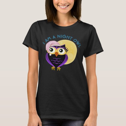 Cute Nachtuil T-Shirt (Voorkant)