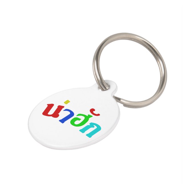 Cute ♦ Nahuk in de Thaise isan Dialect taal ♦ Huisdierpenning (Zijkant)