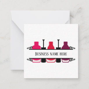 Cute Nail-technicus voor elk doel Notitie-Kaart Notitiekaartje