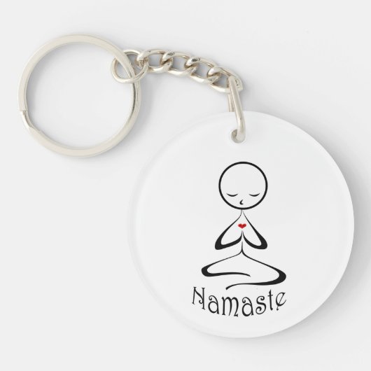 Cute Namaste sleutelhanger (Voorkant)