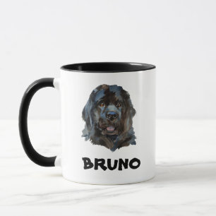 Cute Name Monogram Newfoundland Dog Mok