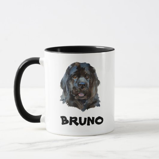 Cute Name Monogram Newfoundland Dog Mok (Links)