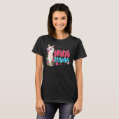 Cute Nana Llama Moederdag Women Birthday T-shirt (Voorkant volledig)