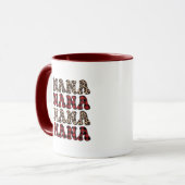 Cute Nana woordkunst Mok (Voorkant links)