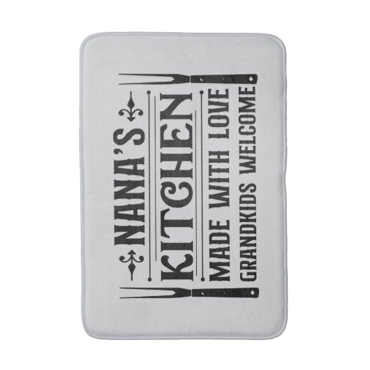 Cute Nana's kitchen word art Badmat (Voorkant Verticaal)