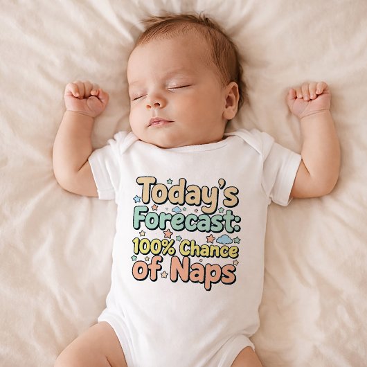 Cute Nap Time Baby Bodysuit
