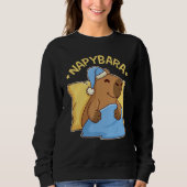 Cute Napping Capybara Pyjama  Nappybara Trui (Voorkant)