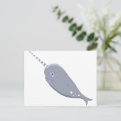 Cute Narwhal Briefkaart (Staand voorkant)