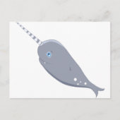 Cute Narwhal Briefkaart (Voorkant)
