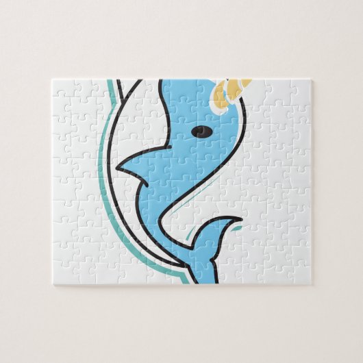 Cute Narwhal Legpuzzel (Horizontaal)