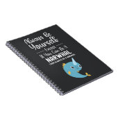 Cute Narwhal Lover Gifts Animal Ocean Life Whale Notitieboek (Rechterzijde)