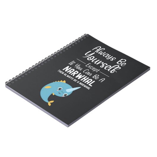 Cute Narwhal Lover Gifts Animal Ocean Life Whale Notitieboek (Linkerzijde)