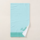 Cute Narwhal met Eyelashes Bad Handdoek (Handdoek)