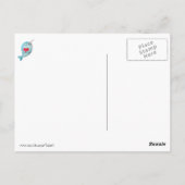 Cute Narwhal met hart Briefkaart (Achterkant)
