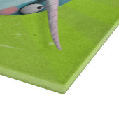 Cute Narwhal met hart Snijplank (Hoek)