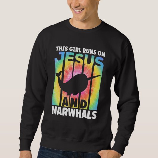 Cute Narwhal Outfit for Narwhal Lovers Apparel Wom Trui (Voorkant)