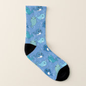 Cute Narwhal Pattern Sokken (Rechts - buiten)
