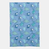 Cute Narwhal Pattern Theedoek (Verticaal)